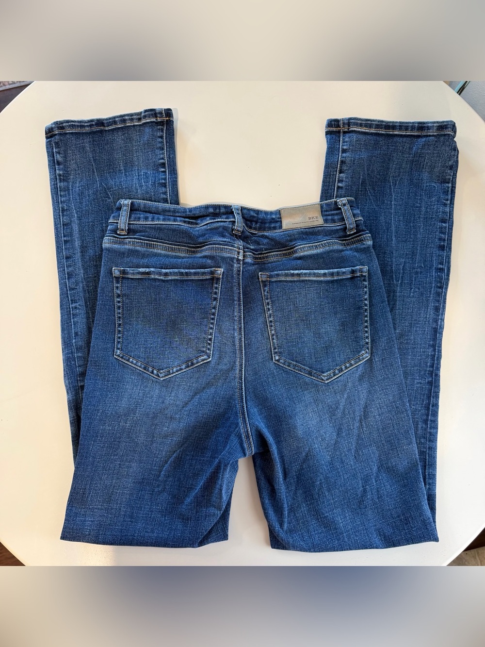 BKE Buckle Blue Denim Jeans Medium Wash Slim Fit, High Rise, Size 29 x 31½